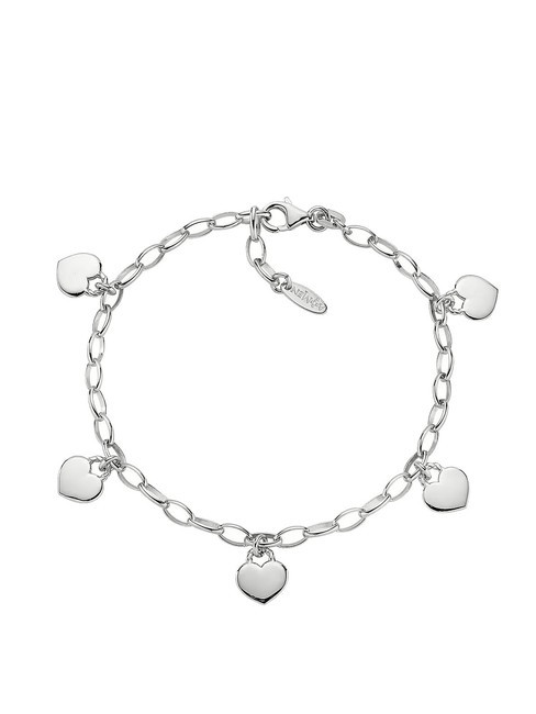 AMEN AMORE Bracciale in argento con cuoricini rodio - Bracciali Donna