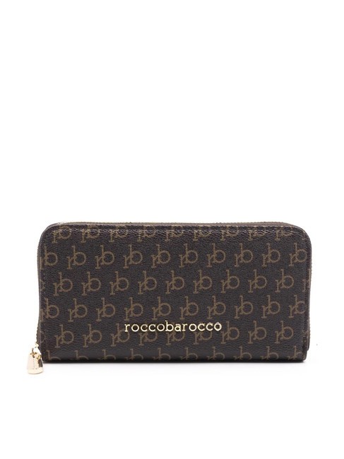 ROCCOBAROCCO DEVA Portafoglio grande zip around cioccolato - Portafogli Donna