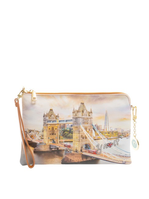 YNOT YESBAG Clutch con polsierina e tracolla london shard - Borse Donna