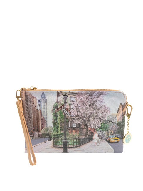 YNOT YESBAG Clutch con polsierina e tracolla new york east - Borse Donna