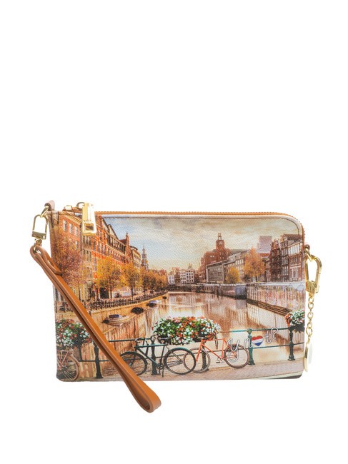 YNOT YESBAG Clutch con polsierina e tracolla amsterdam - Borse Donna