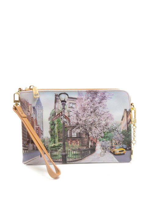 YNOT YESBAG Clutch con polsierina e tracolla new york east - Borse Donna