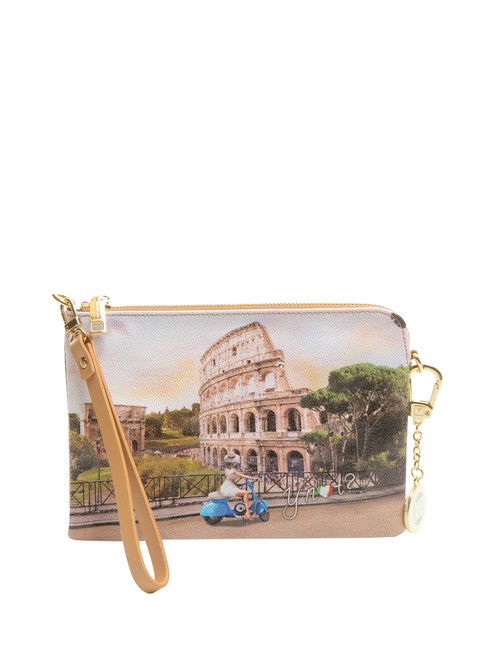 YNOT YESBAG Clutch con polsierina e tracolla roma scooter - Borse Donna