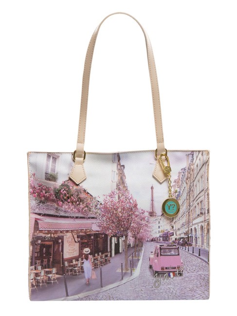 YNOT YESBAG Borsa shopping squadrata paris cafe - Borse Donna