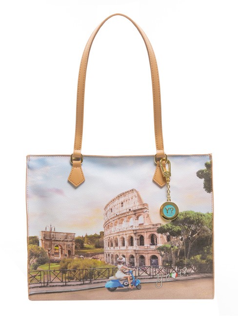 YNOT YESBAG Borsa shopping squadrata roma scooter - Borse Donna