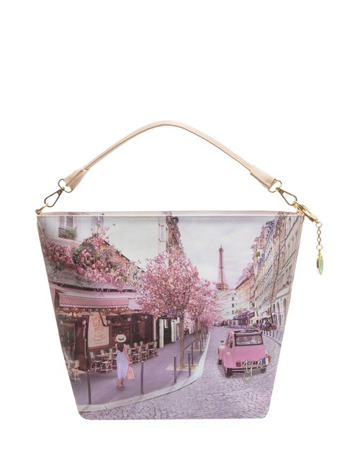 YNOT YESBAG Borsa hobo a spalla paris cafe - Borse Donna