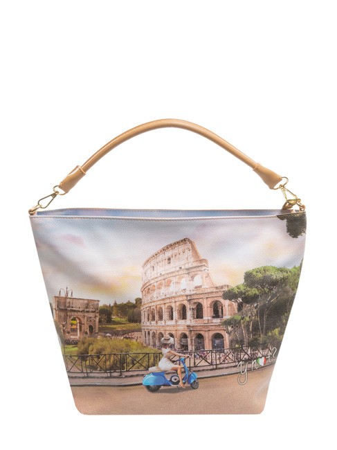 YNOT YESBAG Borsa hobo a spalla roma scooter - Borse Donna