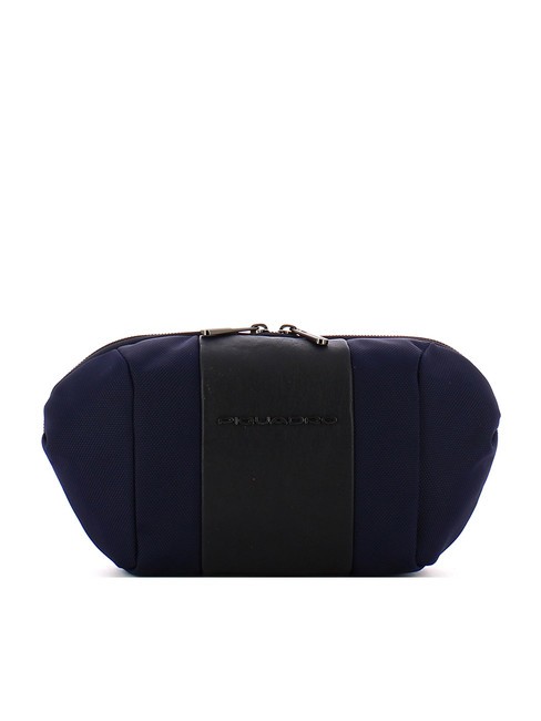 PIQUADRO BRIEF 2 Marsupio in pelle e tessuto blu - Marsupi