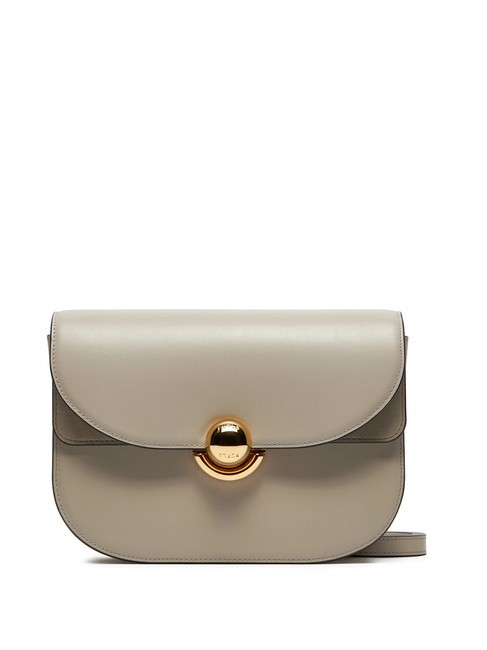 FURLA SFERA Borsa in pelle con flap a tracolla vaniglia - Borse Donna