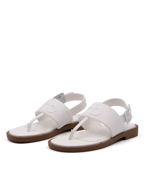 ROCCOBAROCCO RB Sandalo infradito slingback white - Scarpe Donna