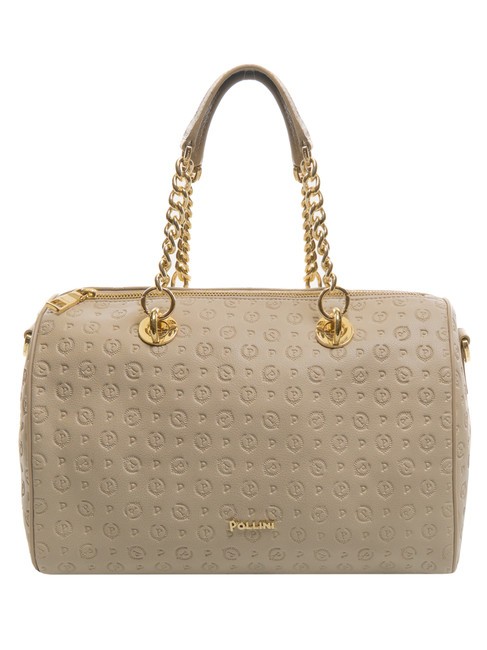 POLLINI Embossed Heritage Bauletto a mano, con tracolla BEIGE - Borse Donna