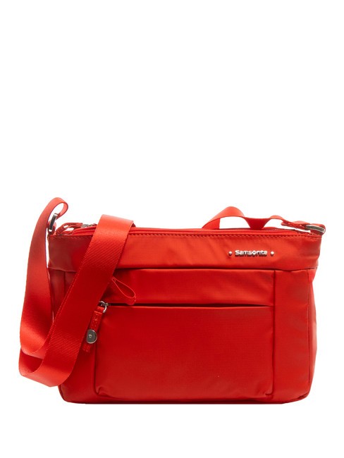 SAMSONITE MOVE 4.0 Borsa a tracolla piccola 3 zip FLAMERED - Borse Donna