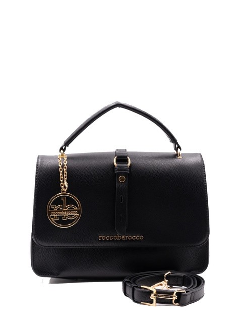 ROCCOBAROCCO GLAM Borsa piccola con patta e tracolla nero - Borse Donna