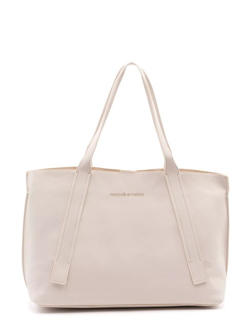 ROCCOBAROCCO GLAM Borsa shopping a spalla off white - Borse Donna