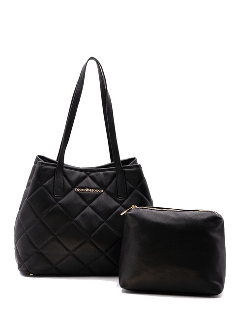 ROCCOBAROCCO GLAM Borsa shopping con pouch nero - Borse Donna