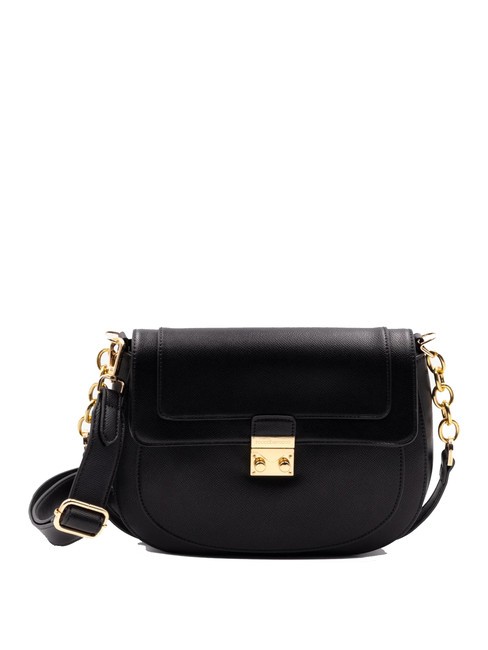 ROCCOBAROCCO GLAM Borsa a tracolla con patta nero - Borse Donna