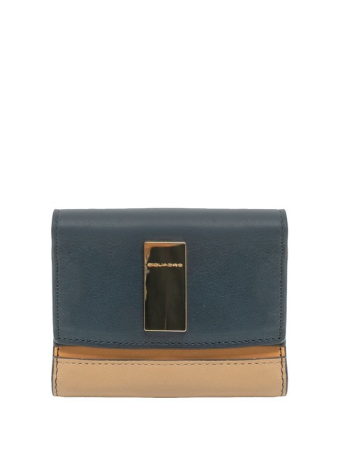 PIQUADRO DAFNE  Portafoglio small in pelle blu/azzurro - Portafogli Donna