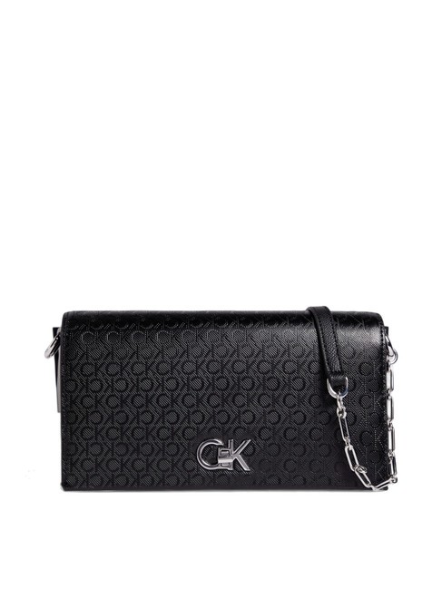 CALVIN KLEIN CK Borsa a tracolla con patta blackmono - Borse Donna