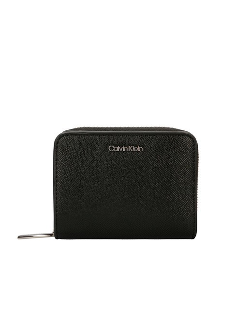 CALVIN KLEIN CK MUST Portafoglio medio zip around pvh black - Portafogli Donna