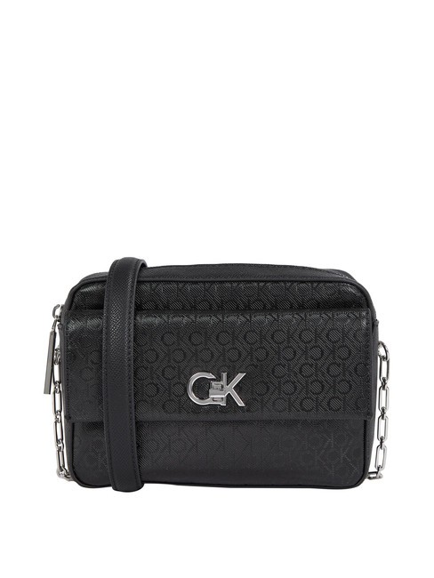 CALVIN KLEIN CK Borsa camera case con tasca blackmono - Borse Donna