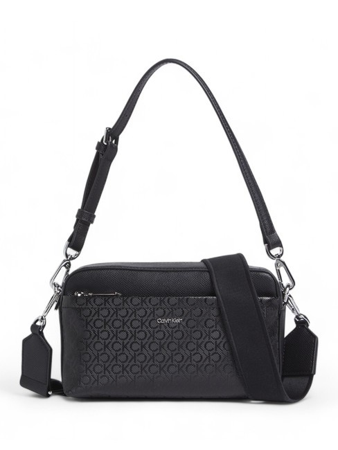 CALVIN KLEIN CK MUST Borsa a spalla con tracolla blackmono - Borse Donna