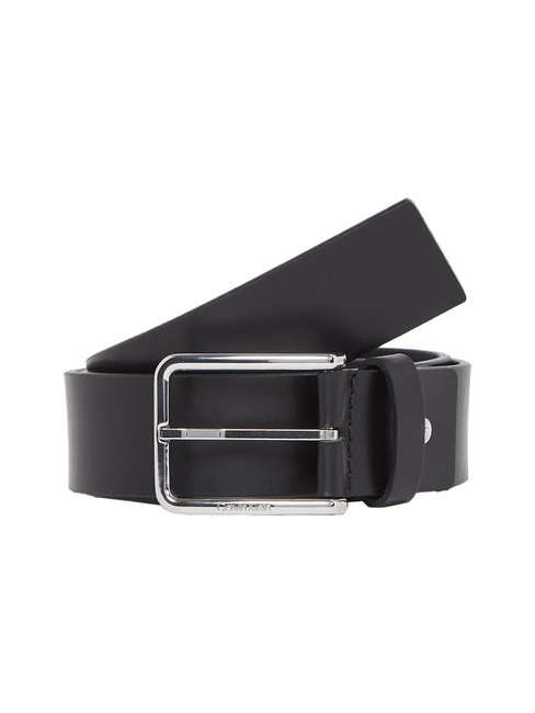 CALVIN KLEIN GS ADJ Cintura in pelle, accorciabile pvh black - Cinture