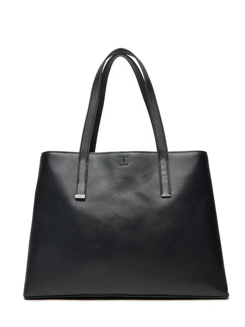 CALVIN KLEIN CK PLAQUE Borsa shopping media pvh black - Borse Donna