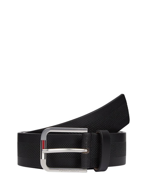 TOMMY HILFIGER TOMMY JEANS AUSTIN Cintura in pelle black - Cinture