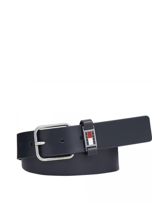 TOMMY HILFIGER TOMMY JEANS SCANTON Cintura in pelle dark night navy - Cinture