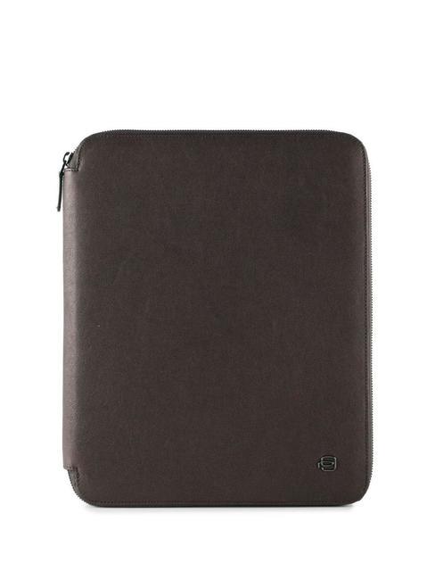 PIQUADRO BLACK SQUARE Portablocco A4 in pelle MORO - Porta tablet & Organizer