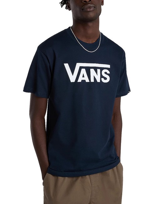 VANS CLASSIC T-shirt manica corta in cotone navy/white - T-shirt Uomo