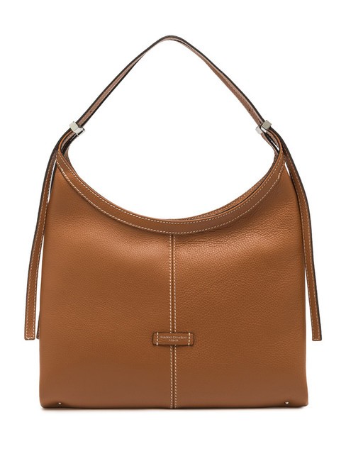 GIANNI CHIARINI NORMA Borsa hobo a spalla in pelle caramello - Borse Donna