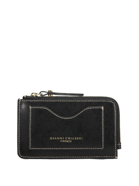 GIANNI CHIARINI WALLETS CALF  Portafoglio in pelle Nero - Portafogli Donna