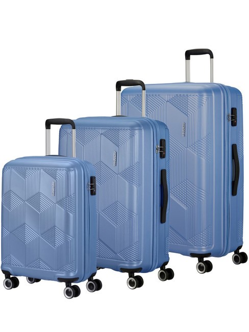 AMERICAN TOURISTER SUNCHASER Set Trolley Cabin + Medio + Grande tranquil blue - Set Trolley