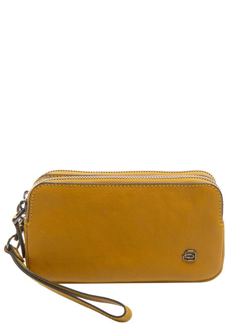 PIQUADRO BLACK SQUARE Pochette in pelle Giallo - Borse Donna