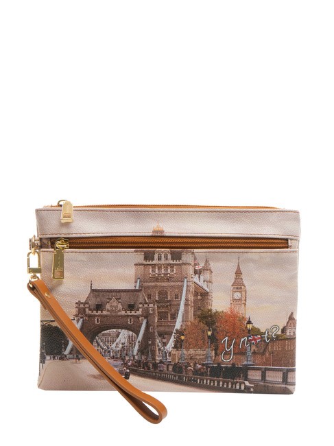 YNOT YESBAG Pochette a bustina con poliserina london taxi - Borse Donna