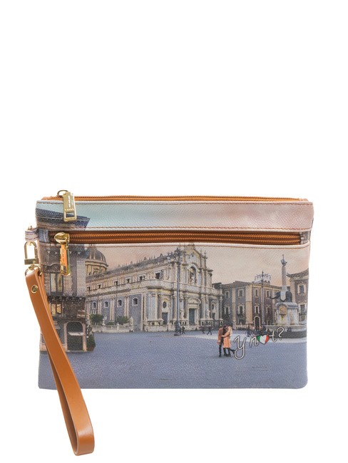 YNOT YESBAG Pochette a bustina con poliserina catania duomo - Borse Donna