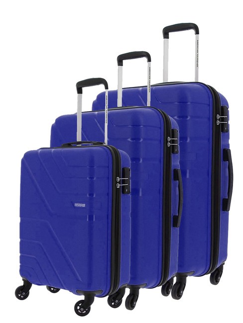 AMERICAN TOURISTER UPLAND Set 3 trolley: cabin, medio, grande BLU NAVY - Set Trolley