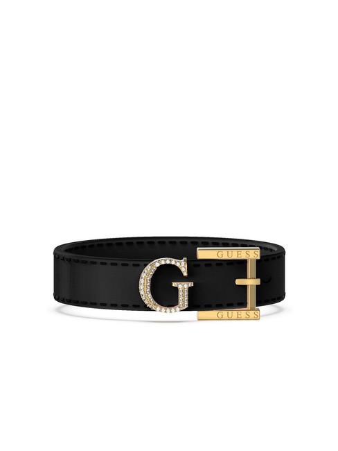 GUESS G KELLY Bracciale in pelle yellow gold/black - Bracciali Donna