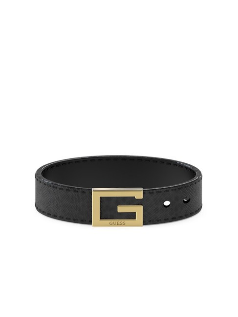 GUESS G KELLY Bracciale in pelle yellow gold/black - Bracciali Donna