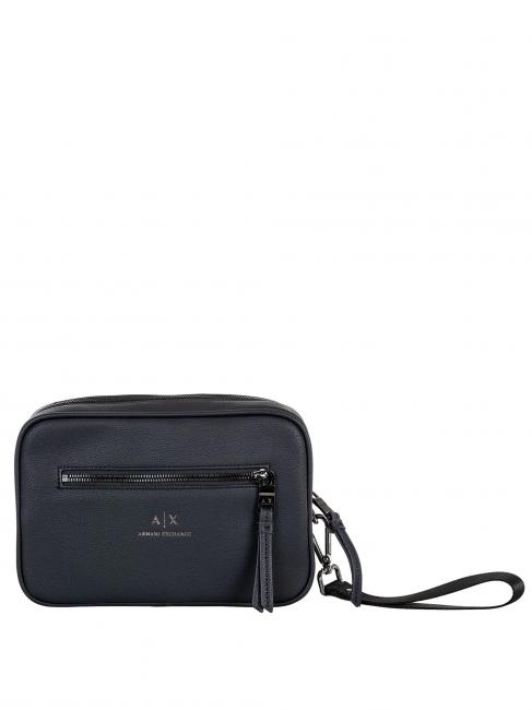 ARMANI EXCHANGE Beauty case con tasca frontale e polsierina  blu navy - Beauty Case