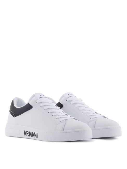 ARMANI EXCHANGE A|X Sneakers da uomo in pelle MULTICOLOR / OP.WHITE+BLACK - Scarpe Uomo