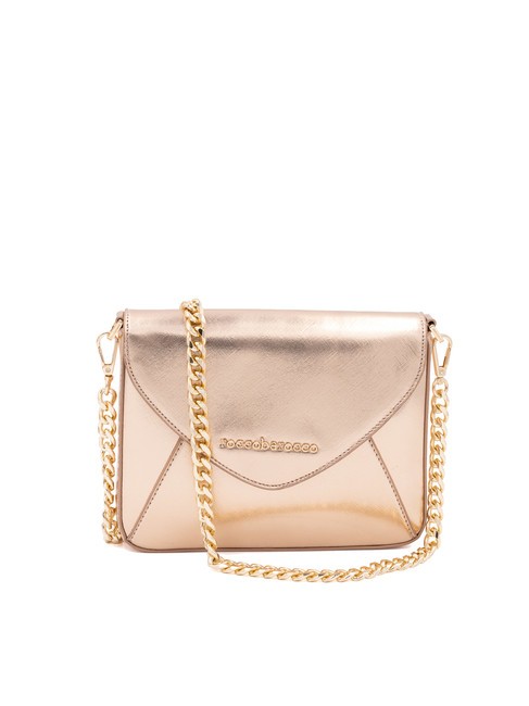 ROCCOBAROCCO JODIE Borsa a bustina con tracolla catena oro rosa - Borse Donna