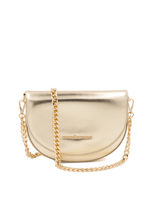 ROCCOBAROCCO JODIE Borsa saddle tracolla catena oro - Borse Donna