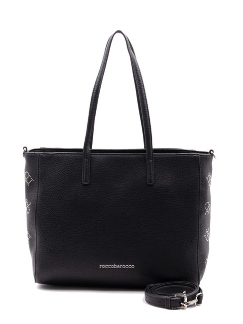 ROCCOBAROCCO LOLA Borsa shopping con borchiette nero - Borse Donna