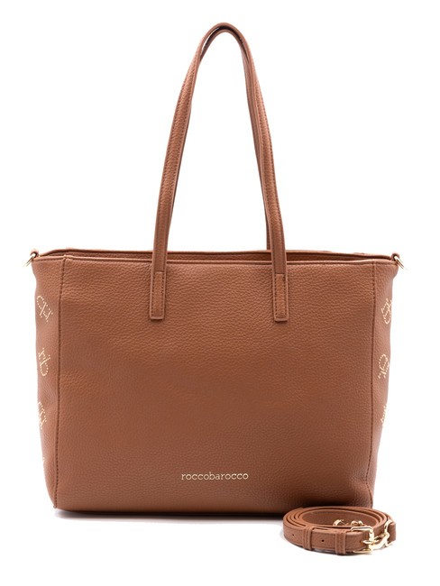 ROCCOBAROCCO LOLA Borsa shopping con borchiette tan - Borse Donna