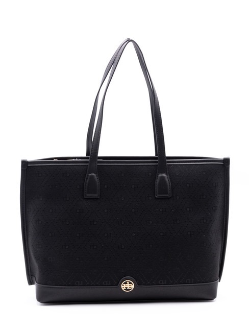 ROCCOBAROCCO FRIDA Borsa shopping in tessuto jacquard nero - Borse Donna