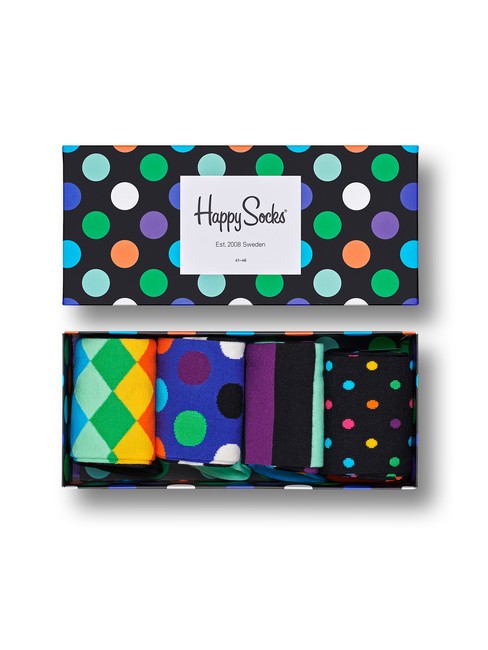 HAPPY SOCKS BIG DOT Gift set calze 4 paia multicolor - Calze Uomo