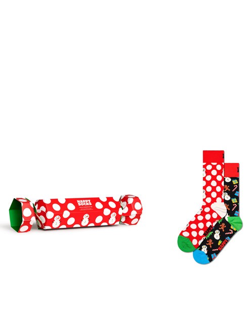 HAPPY SOCKS BIG DOT SNOWMAN Gift set calze 2 paia multicolor - Calze Uomo