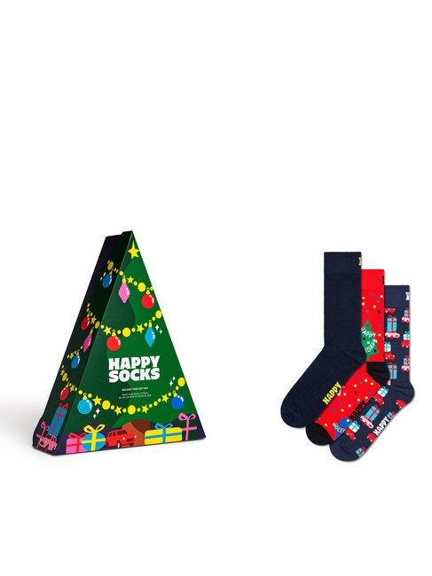 HAPPY SOCKS HOLIDAY TREE Gift set calze 3 paia green - Calze Unisex